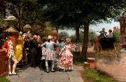 Frederick james shields A Colonial Wedding oil painting reproduction